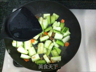 海米爆丝瓜的做法步骤:6
