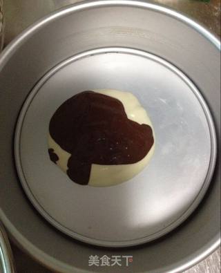 斑马纹戚风蛋糕的做法步骤:8
