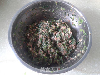 鸡汤菜肉馄沌的做法步骤:7