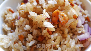 鱿鱼炒饭的做法步骤:8