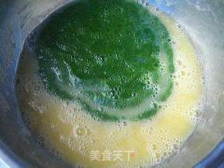 培根仙贝菠菜咸蛋糕的做法步骤:7