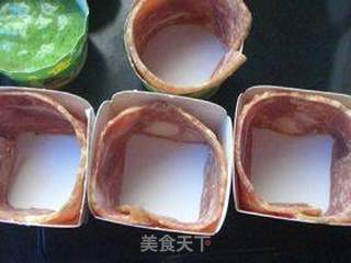 培根仙贝菠菜咸蛋糕的做法步骤:13