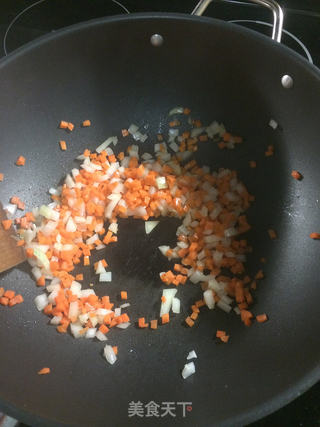 意式鲜虾香肠芝士焗饭(超详细步骤)的做法步骤:9