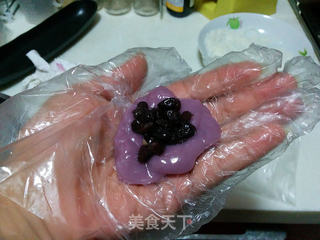 【紫薯蜜豆糯米糍】的做法步骤:10
