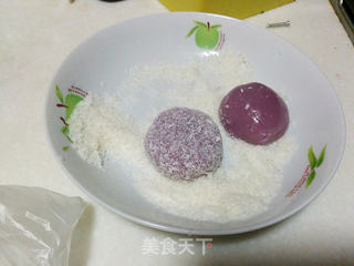 【紫薯蜜豆糯米糍】的做法步骤:12