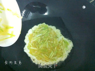 韭黄煎鸡蛋的做法步骤:8