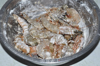 肉松香酥虾的做法步骤:4