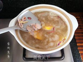 猪肝瘦肉鸡蛋汤的做法步骤:7