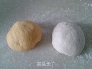 双色刀切馒头的做法步骤:8