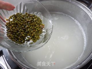 山药绿豆粥的做法步骤:7
