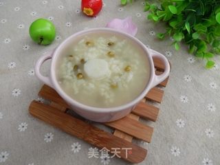 山药绿豆粥的做法步骤:9