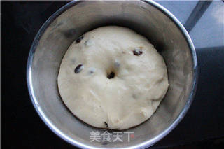 葡萄干花环面包的做法步骤:13