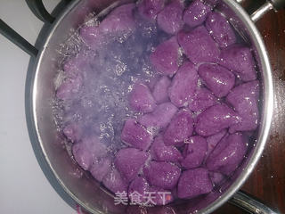 紫薯芋圆西米露的做法步骤:9
