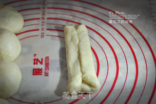 奶油面包卷的做法步骤:9