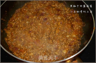 黑椒牛肉蘑菇酱的做法步骤:11