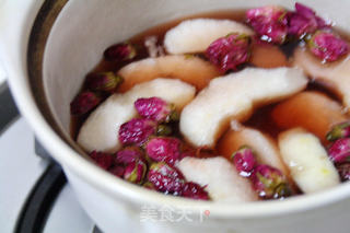 玫瑰红酒梨的做法步骤:6