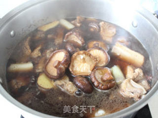 花菇炖排骨的做法步骤:5