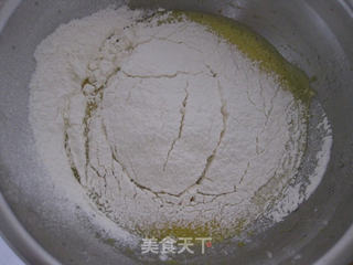 蜜红豆戚风蛋糕的做法步骤:5