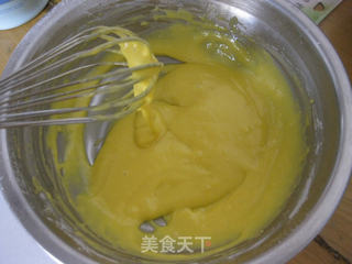 蜜红豆戚风蛋糕的做法步骤:6