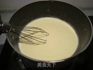 凝雪一般--椰香奶冻糕的做法步骤:7