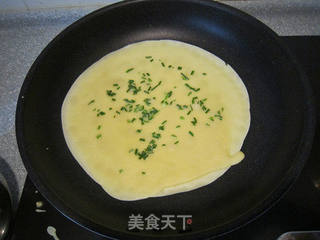 小葱鸡蛋煎饼的做法步骤:9
