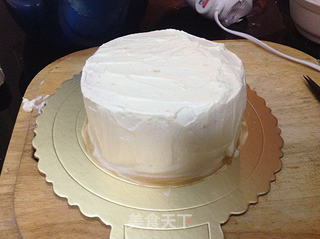 椰蓉奶油兔子生日蛋糕的做法步骤:7