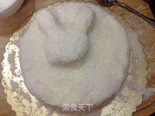 椰蓉奶油兔子生日蛋糕的做法步骤:10