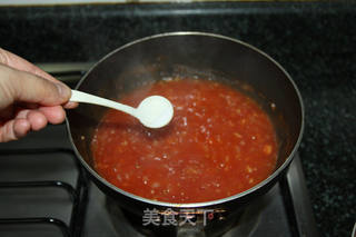番茄培根披萨的做法步骤:6