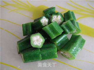 秋葵拌豆腐的做法步骤:5