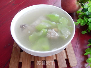 丝瓜猪骨汤的做法步骤:11