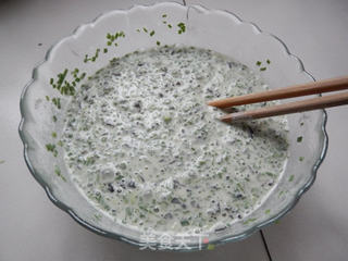 黑木耳韭菜饼的做法步骤:5