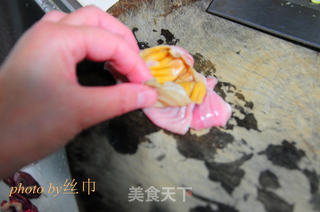 五彩椒炒鸡杂的做法步骤:5