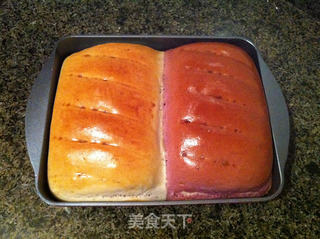 紫薯花纹面包的做法步骤:15