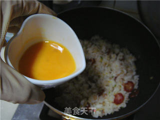 美乃滋腊肠炒饭的做法步骤:10