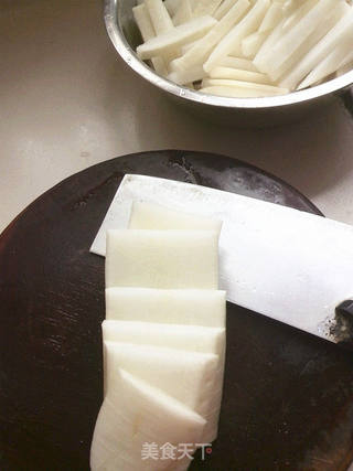 黄金泡菜の白萝卜的做法步骤:2