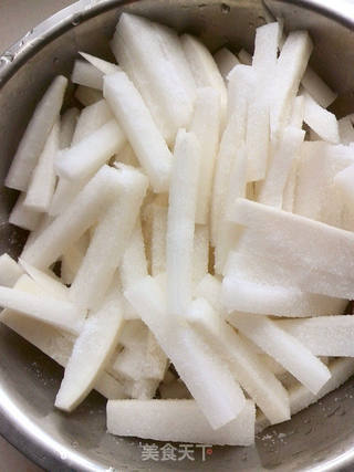 黄金泡菜の白萝卜的做法步骤:3