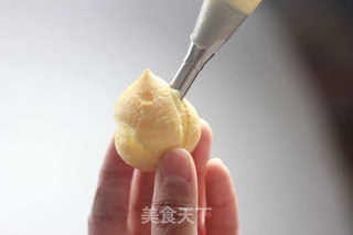 【番茄配方】卡仕达馅泡芙——体验另一种冰淇淋感的内陷的做法步骤:9