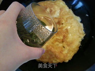 龙井摊鸡蛋的做法步骤:4