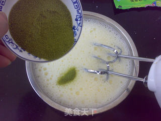 绿茶奶油雪糕的做法步骤:5
