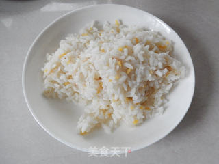虾仁玉米炒饭的做法步骤:5