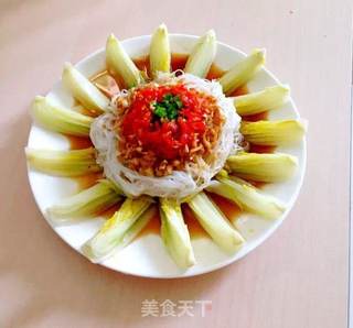 蒜蓉粉丝娃娃菜的做法步骤:12