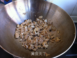 虾酱炒扁豆的做法步骤:5