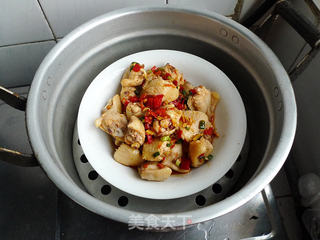 剁椒蒸鸡翅的做法步骤:12
