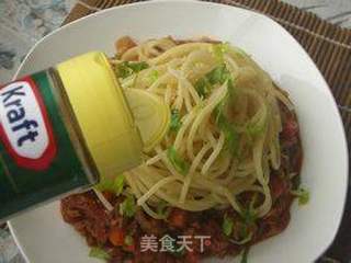 肉酱蔬菜意面的做法步骤:15