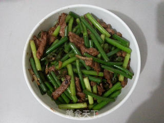 蒜薹炒肉丝的做法步骤：5