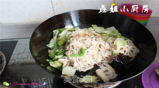 素菜干锅的做法步骤:19