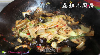 素菜干锅的做法步骤:20