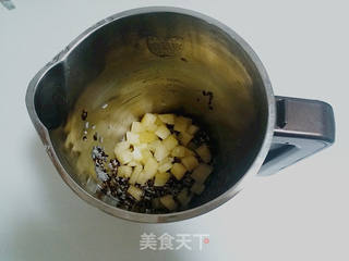 雪莲果发芽紫米糊的做法步骤:2