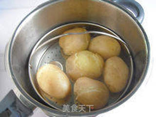 【鸡汁土豆泥】--- 孩子最喜欢的小食的做法步骤:5