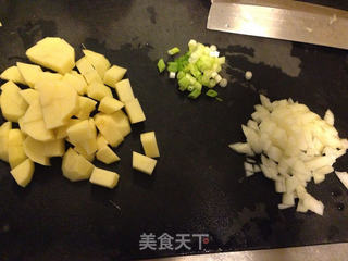 培根蘑菇块根芹浓汤的做法步骤:3